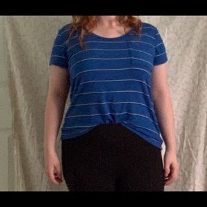 Authentic American Basic Blue Top